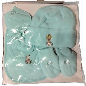 4 PCs Aqua Baby Accessory Set